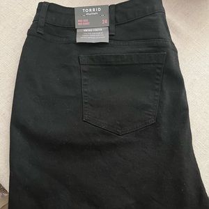 Torrid denim shorts and skinny jeans. This season